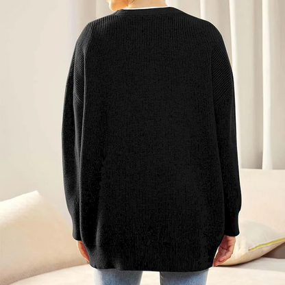 Abigail | Women's Ribbed Knit Cardigan Button-Down